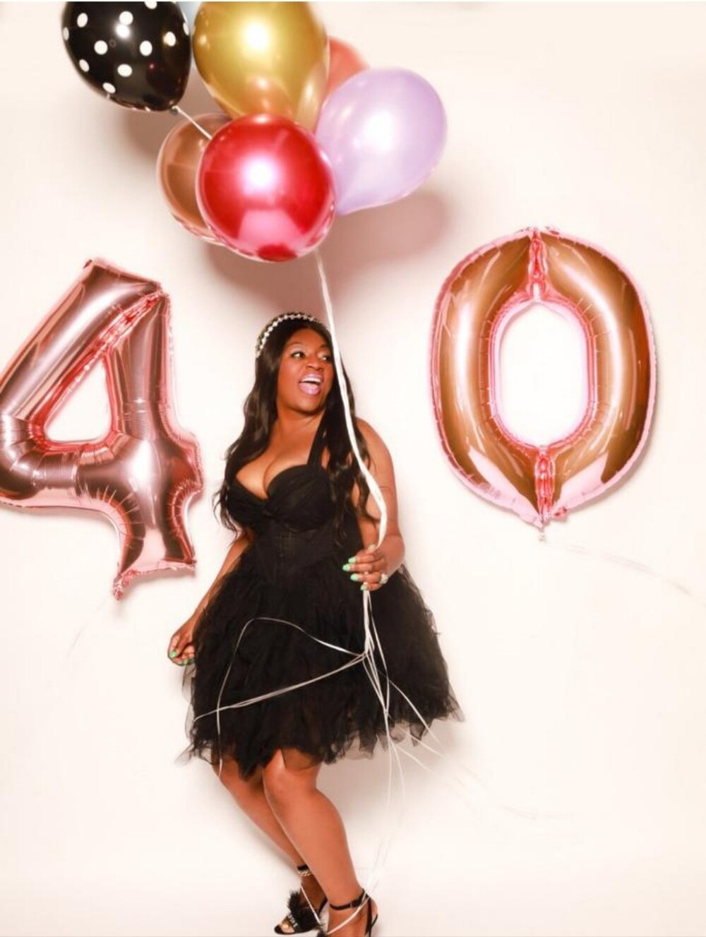 Akira Black Tulle Ruffled Party Dress
